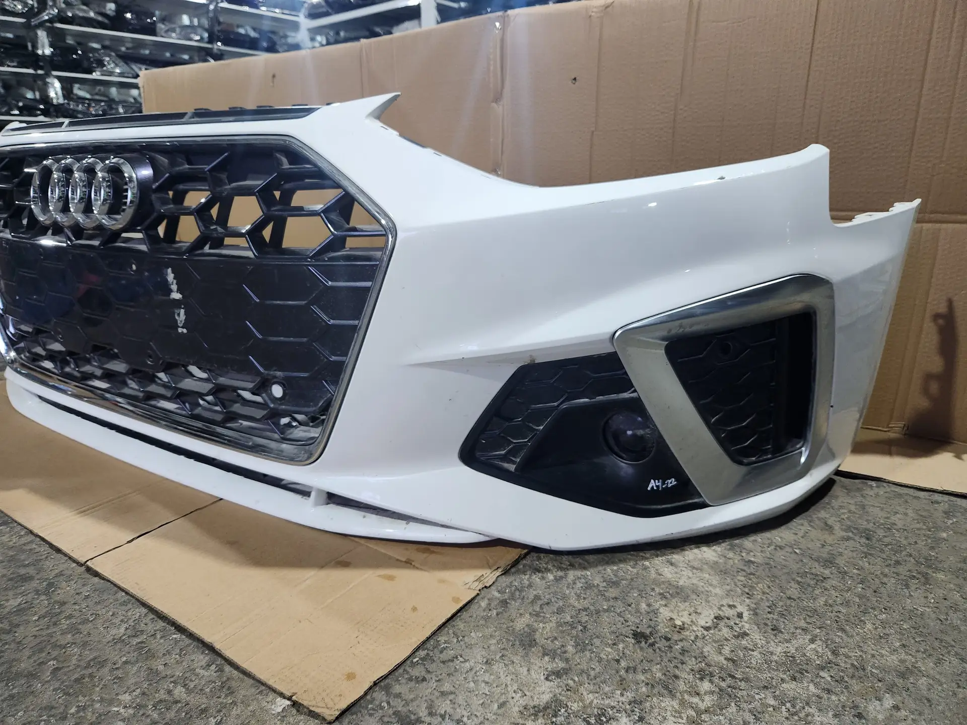 OEM Original Used Audi A4 Front Bumper S Line | Fits 2020–2023 Models
