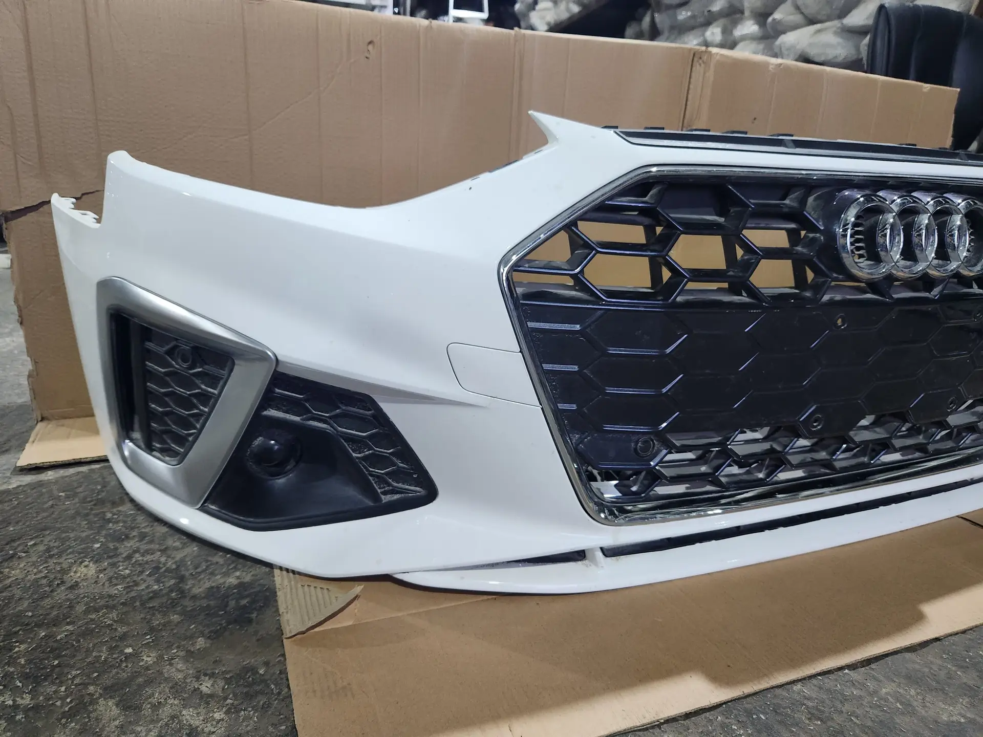 OEM Original Used Audi A4 Front Bumper S Line | Fits 2020–2023 Models - Image 3