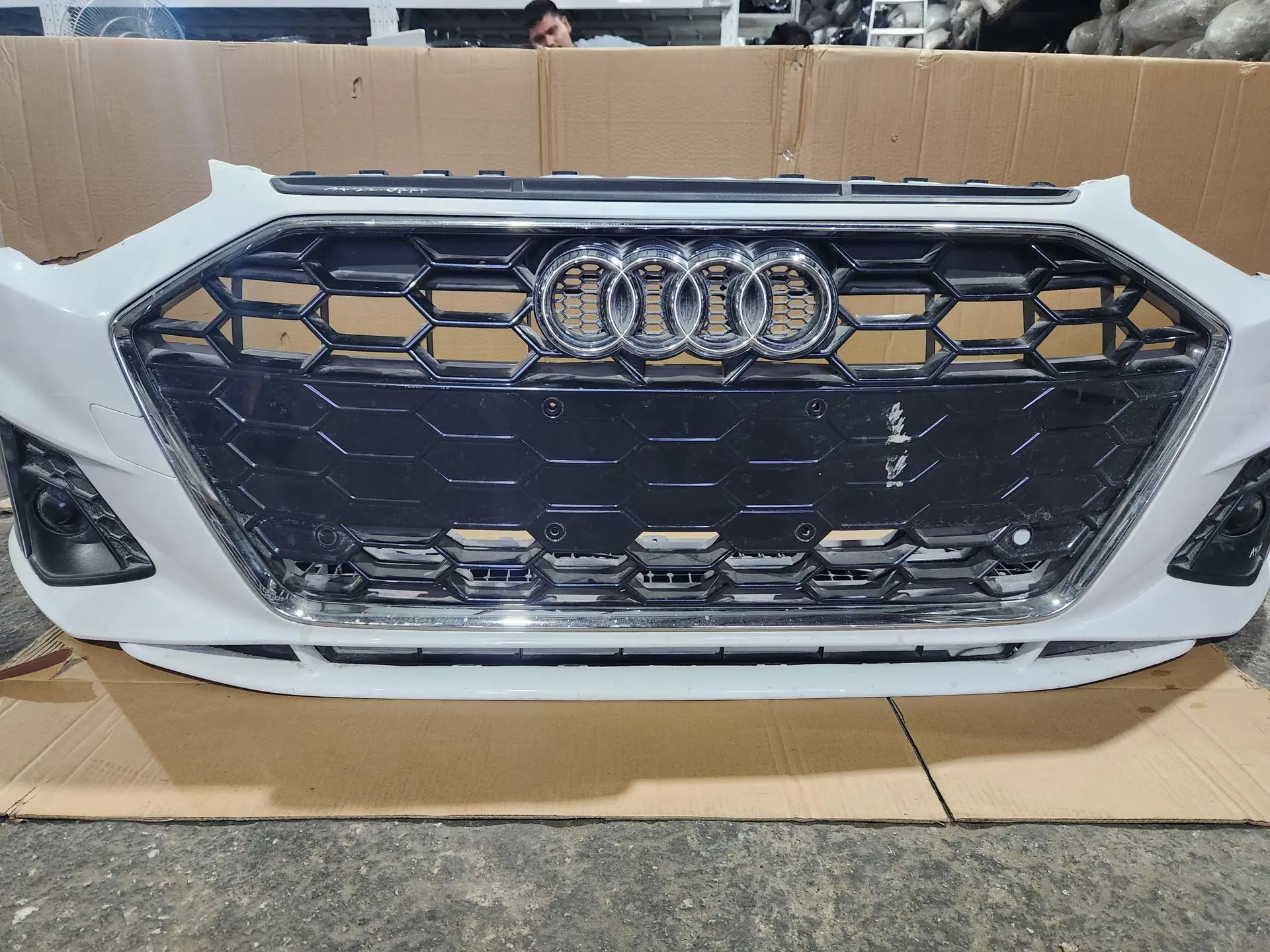 OEM Original Used Audi A4 Front Bumper S Line | Fits 2020–2023 Models - Image 4